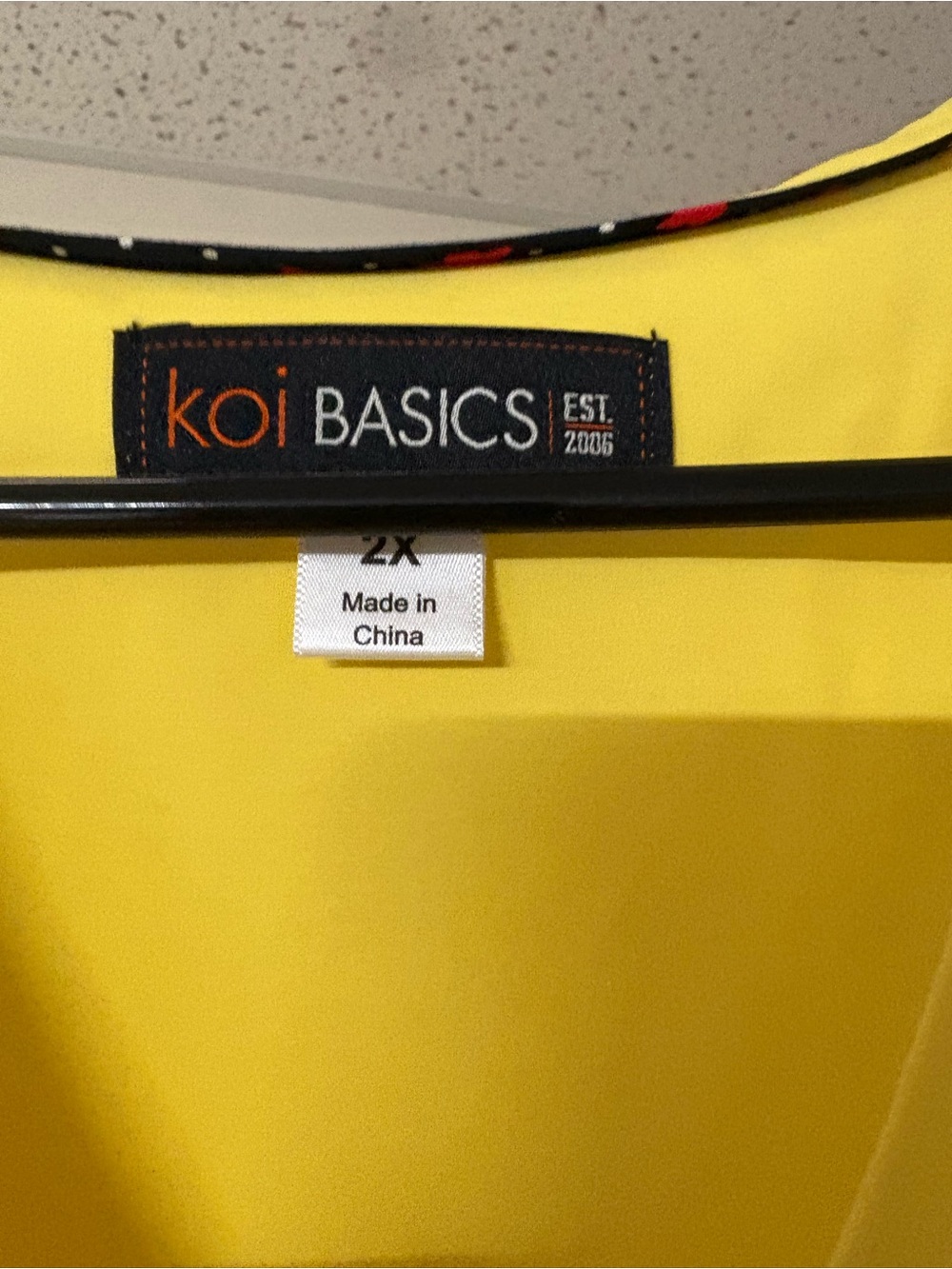 Bright Yellow Two-Piece scrub Set - Picture 5 of 10